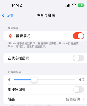 辽源苹果15Pro维修网点分享iPhone15Pro系列机型中隐藏静音图标 